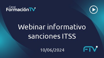 Webinar informativo sanciones ITSS